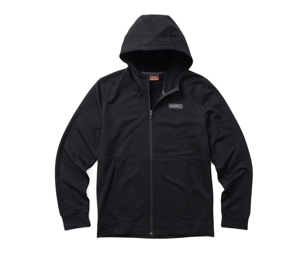 Merrell Jakker Herre - Timber Full Zip Hoody - Sort - GIZ629840